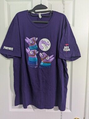 Fortnite Dev Team Purple Crew Neck Tee